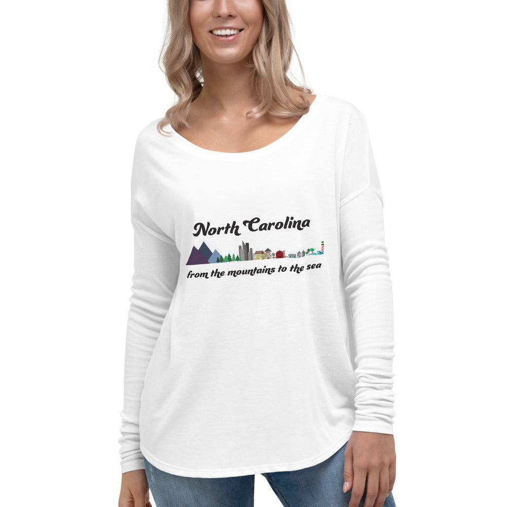 Ladies' Long Sleeve Tee - North Carolina